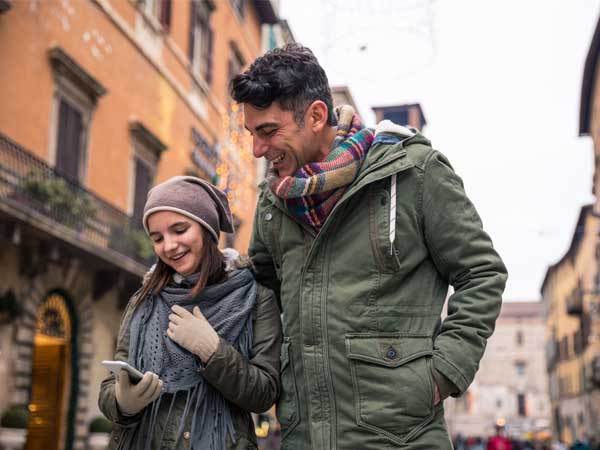 People Family Traveling Italy