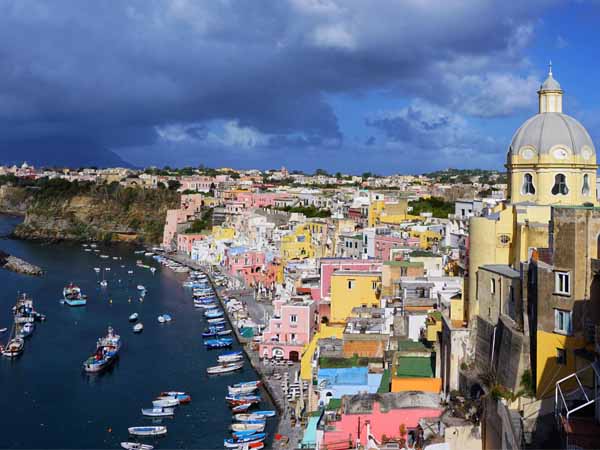 Procida Sea and Town View Italy 2022 Top Destination